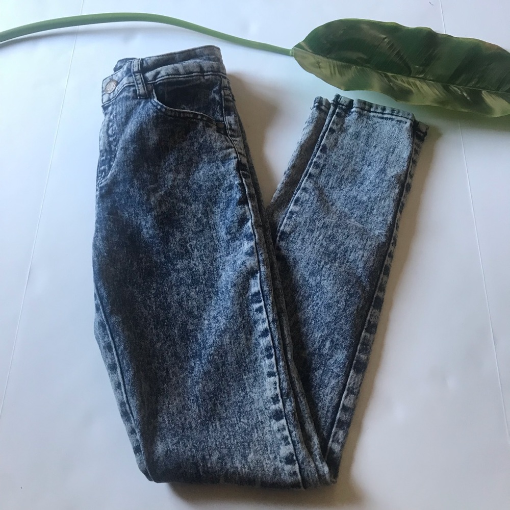Blue Acid Washed Jeans
